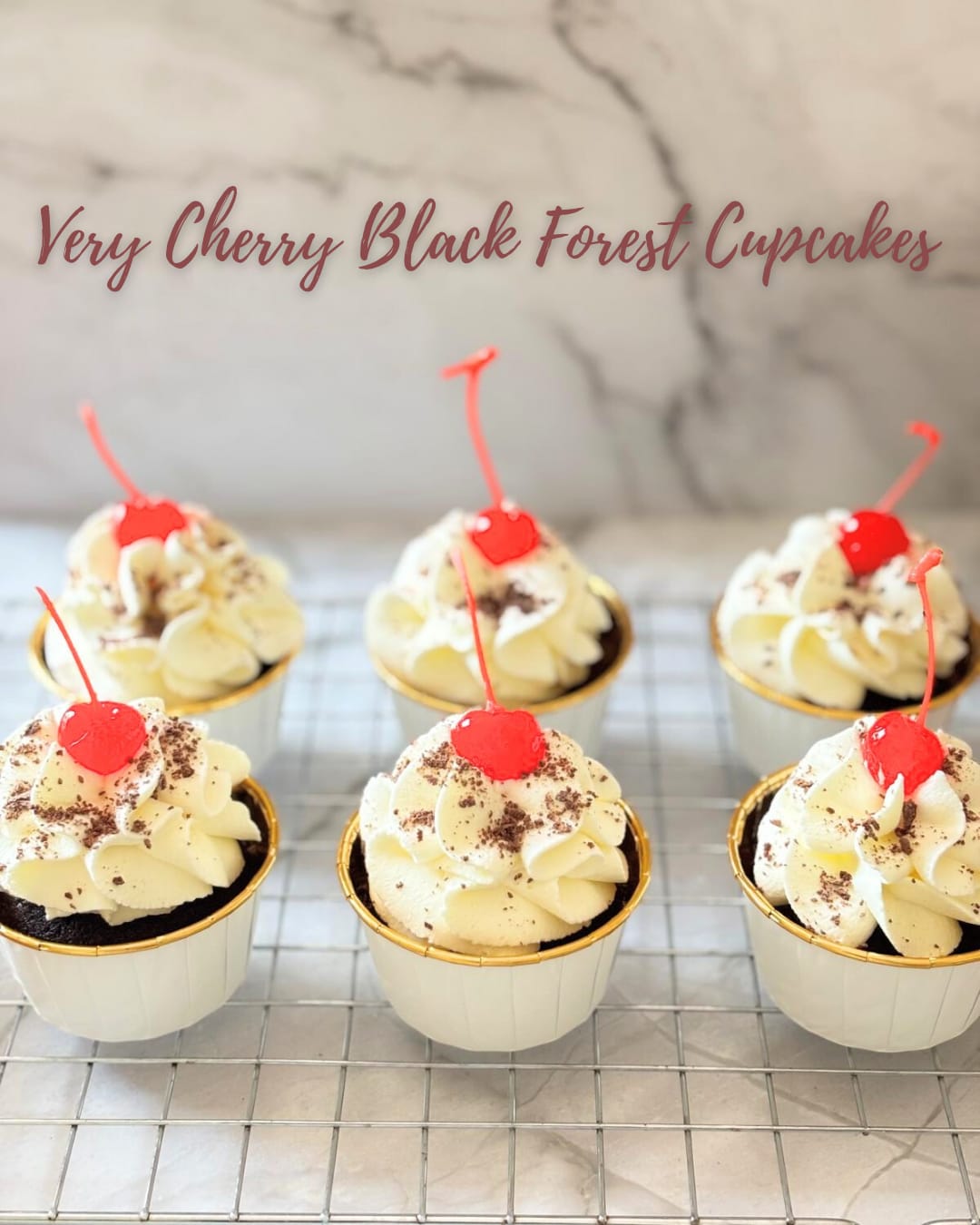 Very Cherry Black Forest Cupcakes